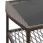 Preview: 4-tlg. Garten-Sofagarnitur mit Kissen Braun Poly Rattan