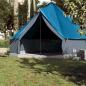 Preview: Tipi-Familienzelt 10 Personen Blau Wasserdicht