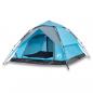 Preview: Kuppel-Campingzelt 4 Personen Blau Quick Release