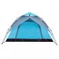 Preview: Kuppel-Campingzelt 4 Personen Blau Quick Release