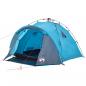 Preview: Kuppel-Campingzelt 3 Personen Blau Quick Release