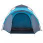 Preview: Kuppel-Campingzelt 3 Personen Blau Quick Release