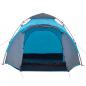 Preview: Kuppel-Campingzelt 3 Personen Blau Quick Release