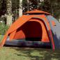 Preview: ARDEBO.de - Kuppel-Campingzelt 4 Personen Grau und Orange Quick Release