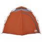 Preview: Kuppel-Campingzelt 4 Personen Grau und Orange Quick Release