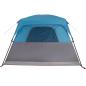 Preview: Campingzelt 4 Personen Blau Wasserdicht