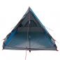 Preview: Camping-Keilzelt 2 Personen Blau Wasserdicht