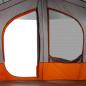 Preview: Campingzelt 5 Personen Grau und Orange Wasserdicht