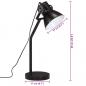 Preview: Schreibtischlampe 25 W Schwarz 17x17x60 cm E27