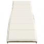 Preview: Sonnenliegen 2 Stk. mit Auflagen Beige Poly Rattan