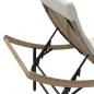 Preview: Sonnenliegen 2 Stk. mit Auflagen Beige Poly Rattan