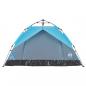 Preview: Kuppel-Campingzelt 3 Personen Blau Quick Release