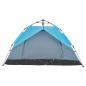 Preview: Kuppel-Campingzelt 3 Personen Blau Quick Release