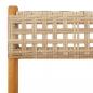 Preview: 5-tlg. Garten-Essgruppe Beige Poly Rattan und Massivholz