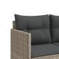 Preview: 5-tlg. Garten-Sofagarnitur mit Kissen Hellgrau Poly Rattan