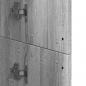 Preview: Highboard Grau Sonoma 60x35x180 cm Holzwerkstoff