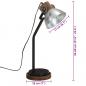 Preview: Schreibtischlampe 25 W Vintage-Silber 18x18x60 cm E27