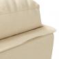 Preview: Massage-Chaiselongue mit Kissen Creme Stoff