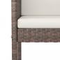 Preview: Barhocker 4 Stk. mit Kissen Braun Poly Rattan