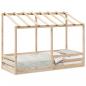 Preview: ARDEBO.de - Kinderbett mit Dach 75x190 cm Massivholz Kiefer