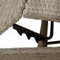 Preview: Sonnenliegen 2 Stk. mit Tisch Hellgrau Poly Rattan