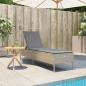 Preview: Sonnenliege mit Auflage Beige Poly Rattan