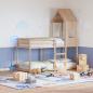 Preview: Etagenbett mit Dach 90x190 cm Massivholz Kiefer