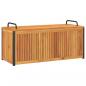 Preview: ARDEBO.de - Gartenbox 110x45x42/53 cm Massivholz Akazie und Stahl