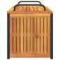 Preview: Gartenbox 110x45x42/53 cm Massivholz Akazie und Stahl