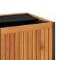 Preview: Gartenbox 110x45x42/53 cm Massivholz Akazie und Stahl