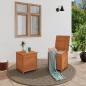 Preview: ARDEBO.de - Outdoor-Kissenbox Braun 50x50x56 cm Massivholz Tanne