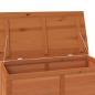 Preview: Outdoor-Kissenbox Braun 100x50x56 cm Massivholz Tanne