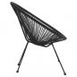 Preview: 3-tlg. Garten-Essgruppe PVC Rattan Schwarz