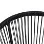 Preview: 3-tlg. Garten-Essgruppe PVC Rattan Schwarz