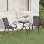 Preview: ARDEBO.de - 3-tlg. Garten-Bistro-Set Grau