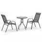 Preview: 3-tlg. Garten-Bistro-Set Grau