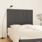 Preview: ARDEBO.de - Wand-Kopfteil Grau 146,5x3x110 cm Massivholz Kiefer