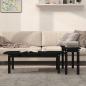 Preview: 2-tlg. Couchtisch-Set Schwarz Massivholz Kiefer