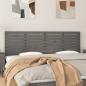 Preview: ARDEBO.de - Wand-Kopfteil Grau 206x3x63 cm Massivholz Kiefer