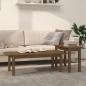 Preview: ARDEBO.de - 2-tlg. Couchtisch-Set Honigbraun Massivholz Kiefer