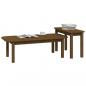 Preview: 2-tlg. Couchtisch-Set Honigbraun Massivholz Kiefer