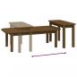 Preview: 2-tlg. Couchtisch-Set Honigbraun Massivholz Kiefer