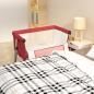 Preview: ARDEBO.de - Babybett mit Matratze Rot Leinenstoff