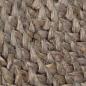 Preview: Teppich Handgefertigt Jute Rund 180 cm Grau