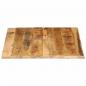 Preview: Tischplatte 90x80x3,8 cm Baumkante Massivholz Raues Mangoholz