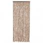 Preview: Fliegenvorhang Beige und Dunkelbraun 56x200 cm Chenille