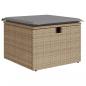 Preview: 6-tlg. Garten-Sofagarnitur mit Kissen Beige Poly Rattan