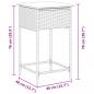 Preview: Garten-Barhocker mit Kissen 2 Stk. Braun Poly Rattan