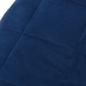 Preview: Gewichtsdecke Blau 220x240 cm 15 kg Stoff