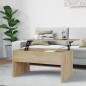 Preview: ARDEBO.de - Couchtisch Sonoma-Eiche 80x50,5x41,5 cm Holzwerkstoff